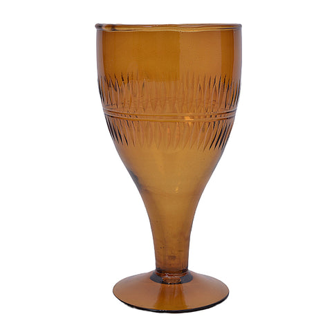 Amber wine glass