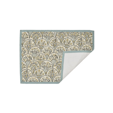 Earthy block print place mat