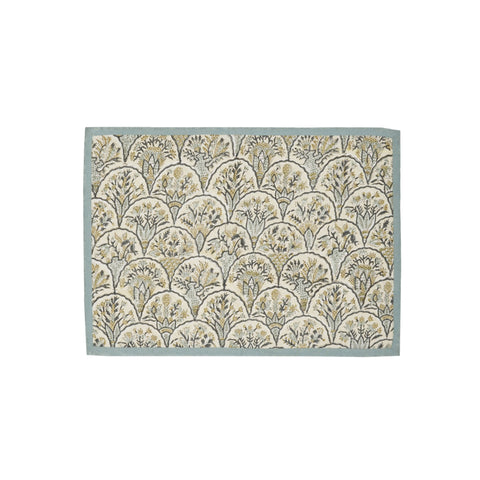 Earthy block print place mat