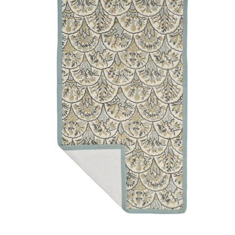 Earthy block print table runner