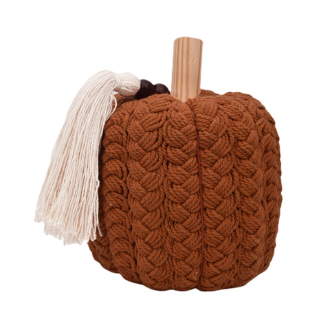 Holly braided pumpkin orange