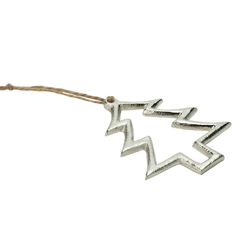 Blitzen Tree Ornament Silver