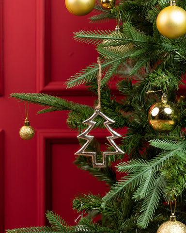 Blitzen Tree Ornament Silver