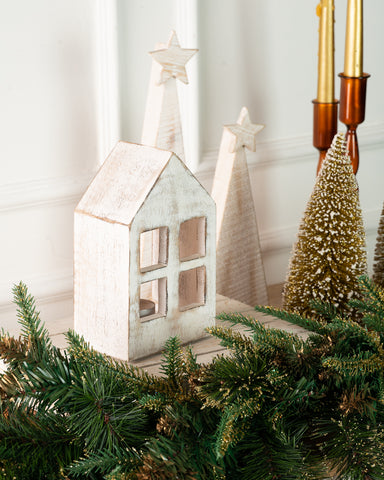 Orion Wooden House White L