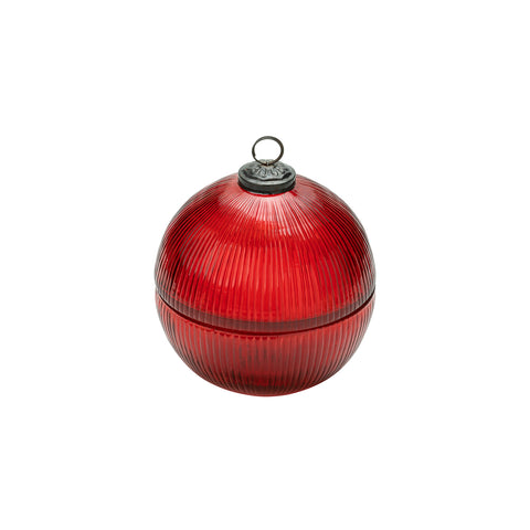 Dazzle Lid Candleholder Red