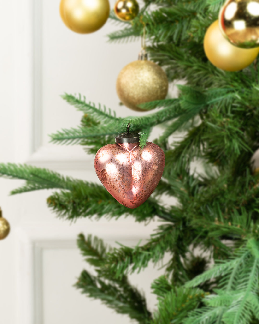 Cupid Heart Ornament Pink