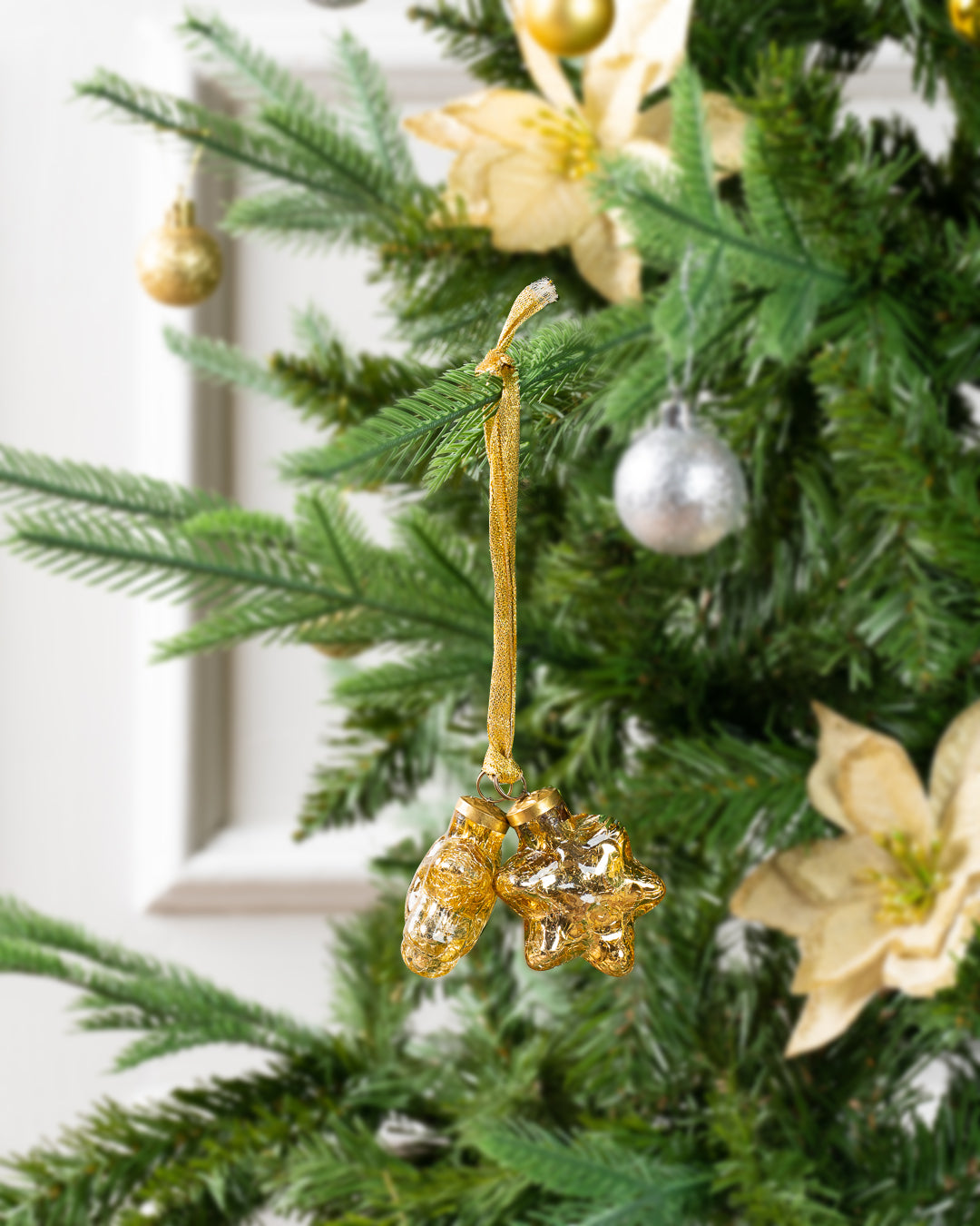 Tinsel Star Bunch Gold