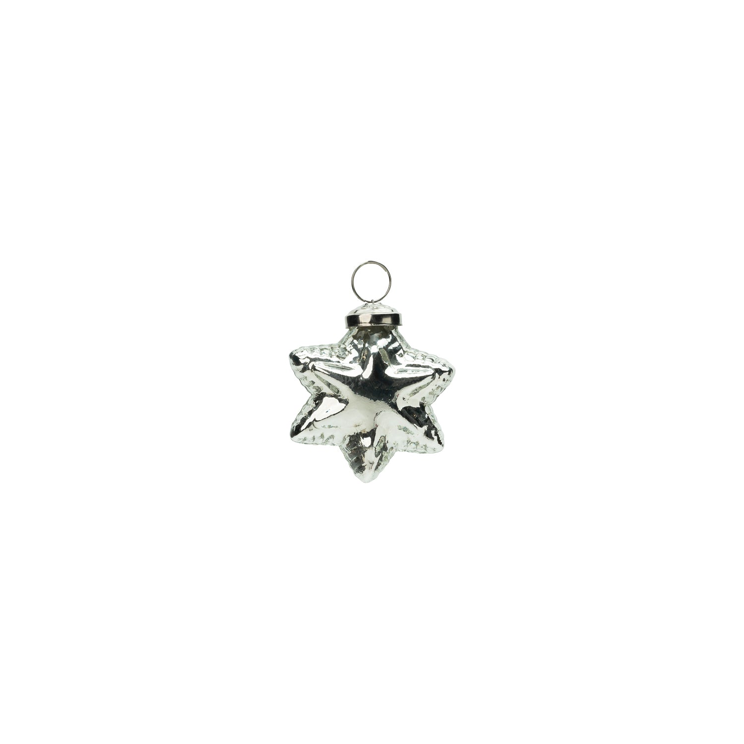 Tinsel Star Ornamant Silver