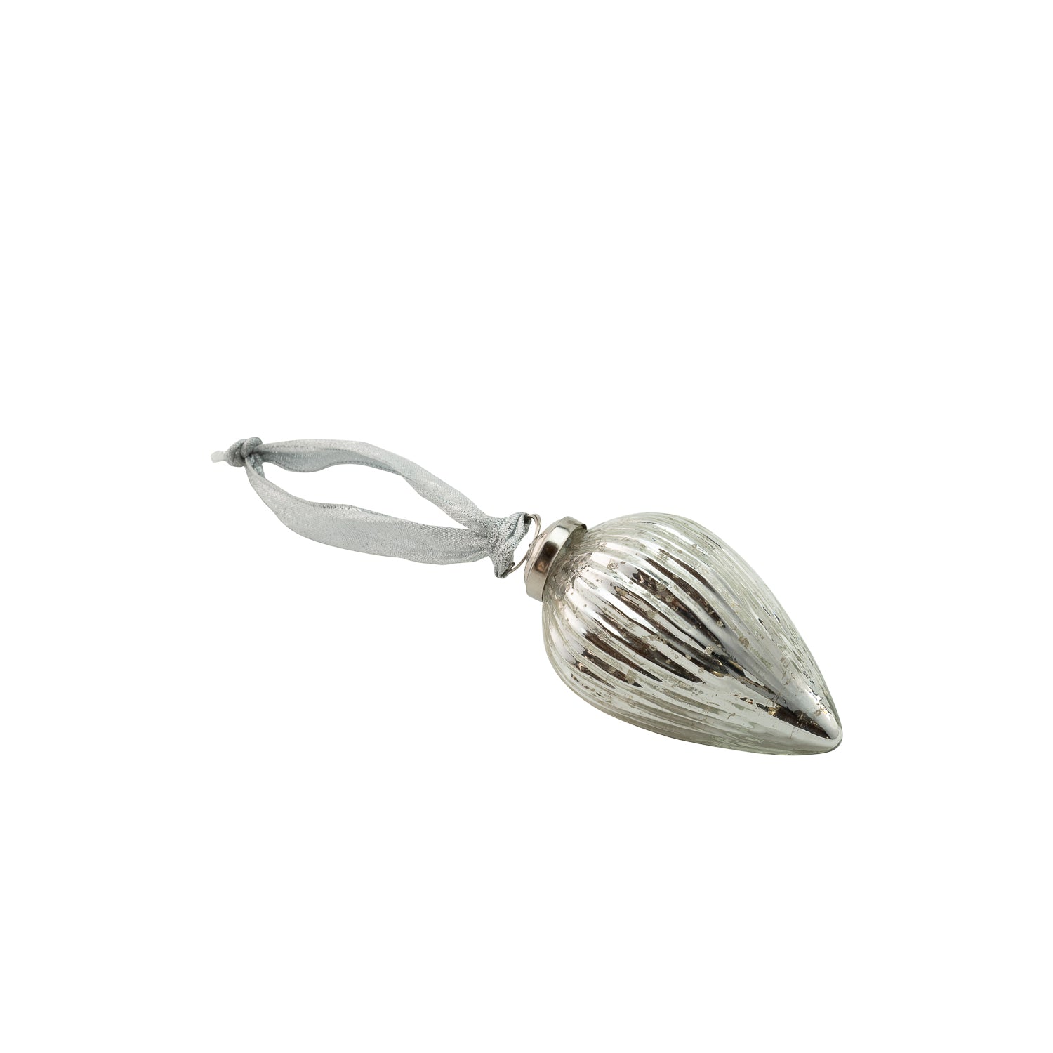 Cupid Cone Ornament Silver