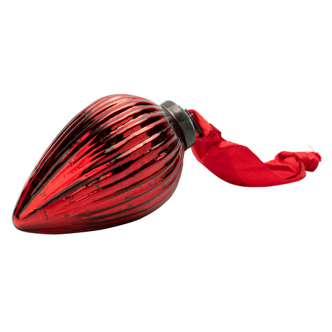 Cupid Cone Ornament Red
