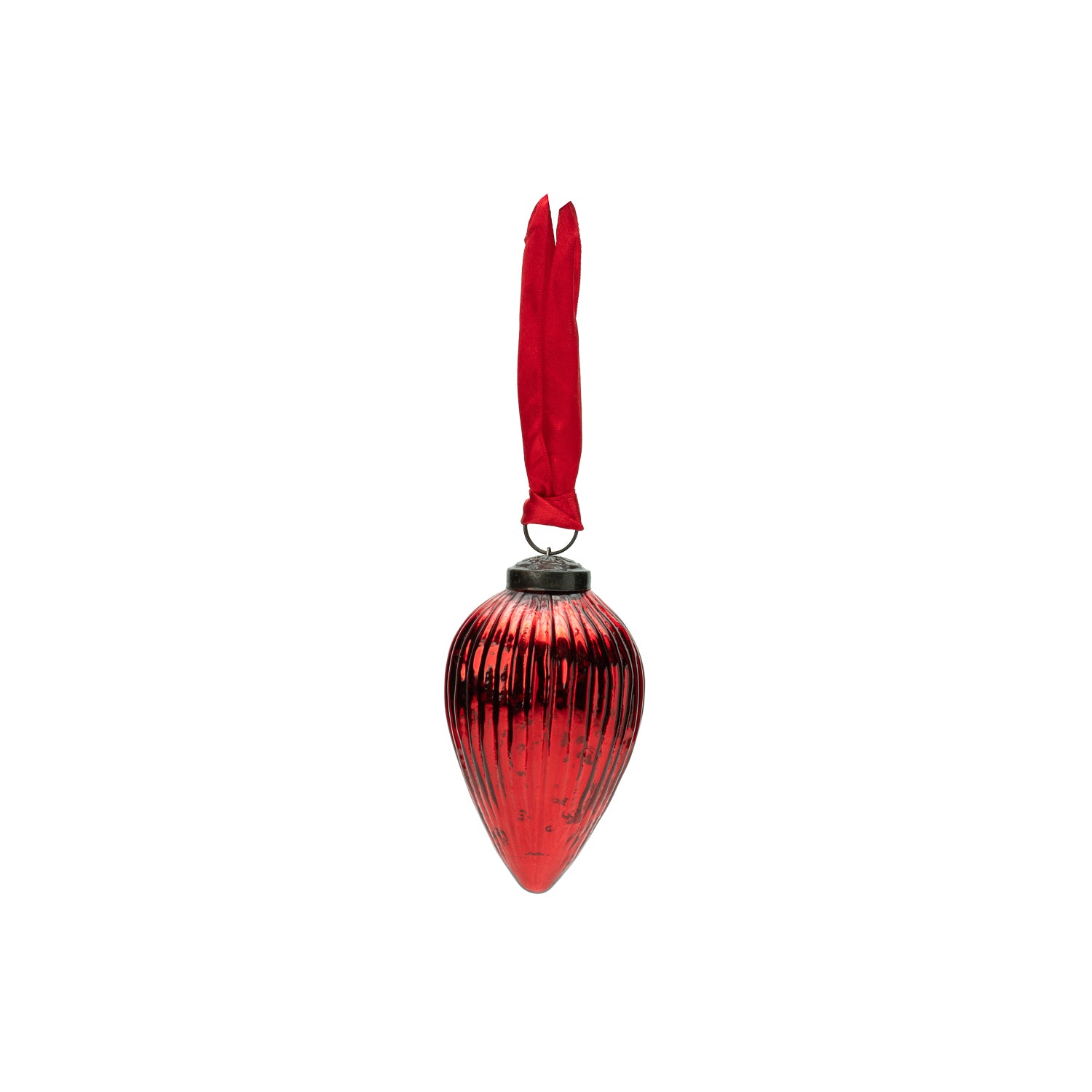 Cupid Cone Ornament Red