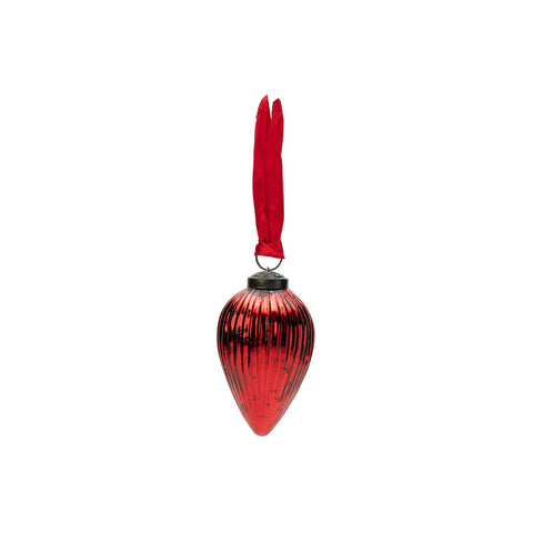 Cupid Cone Ornament Red