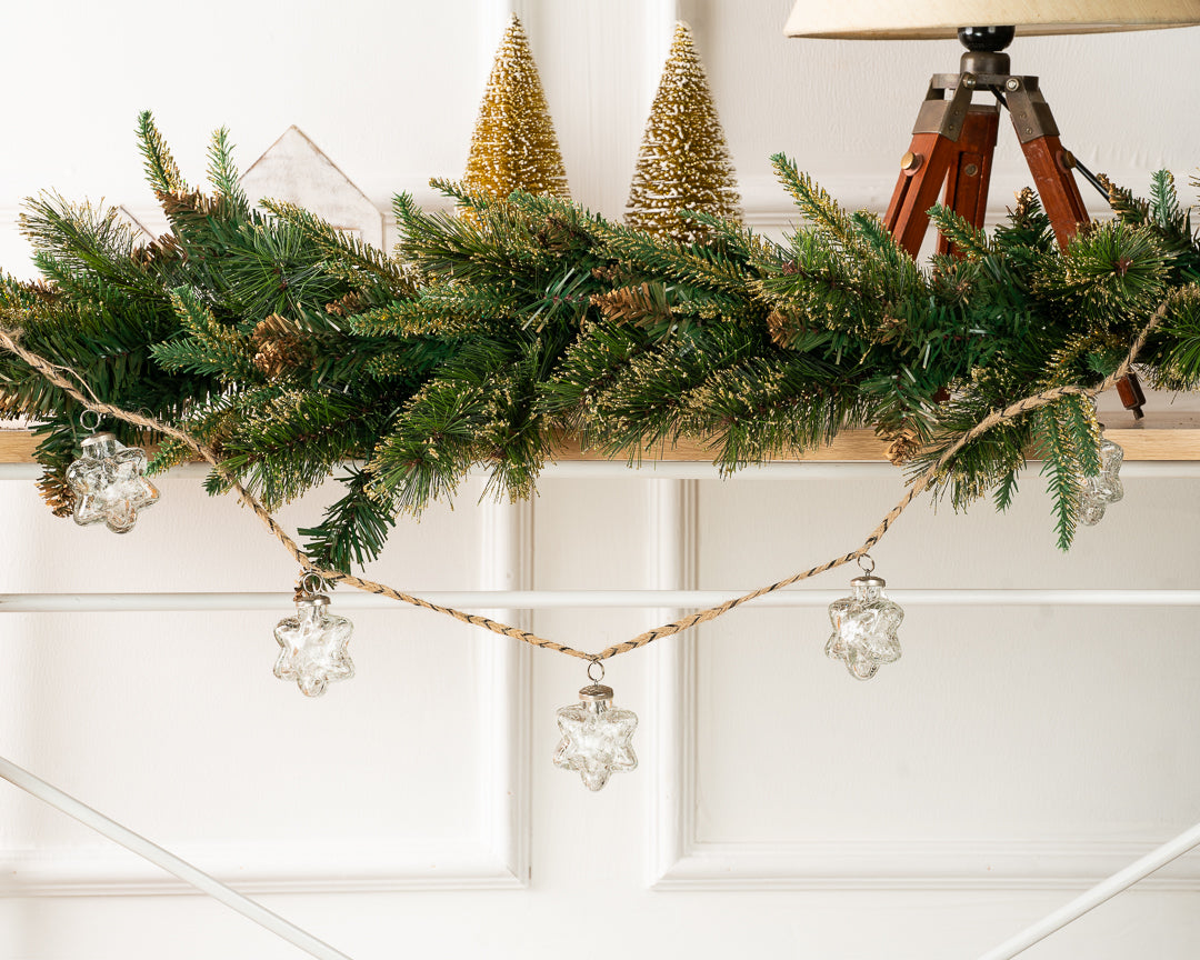 Tinsel Star Garland