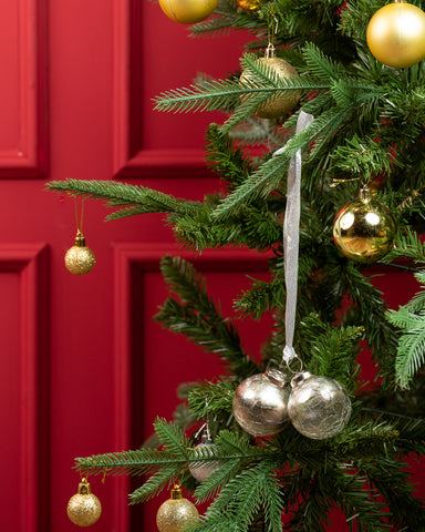 Tinsel Ball Ornament Bunch