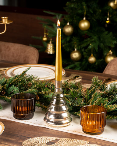 Tinsel Tree Candleholder Silver A