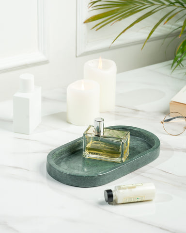 Aquila Green Marble Tray