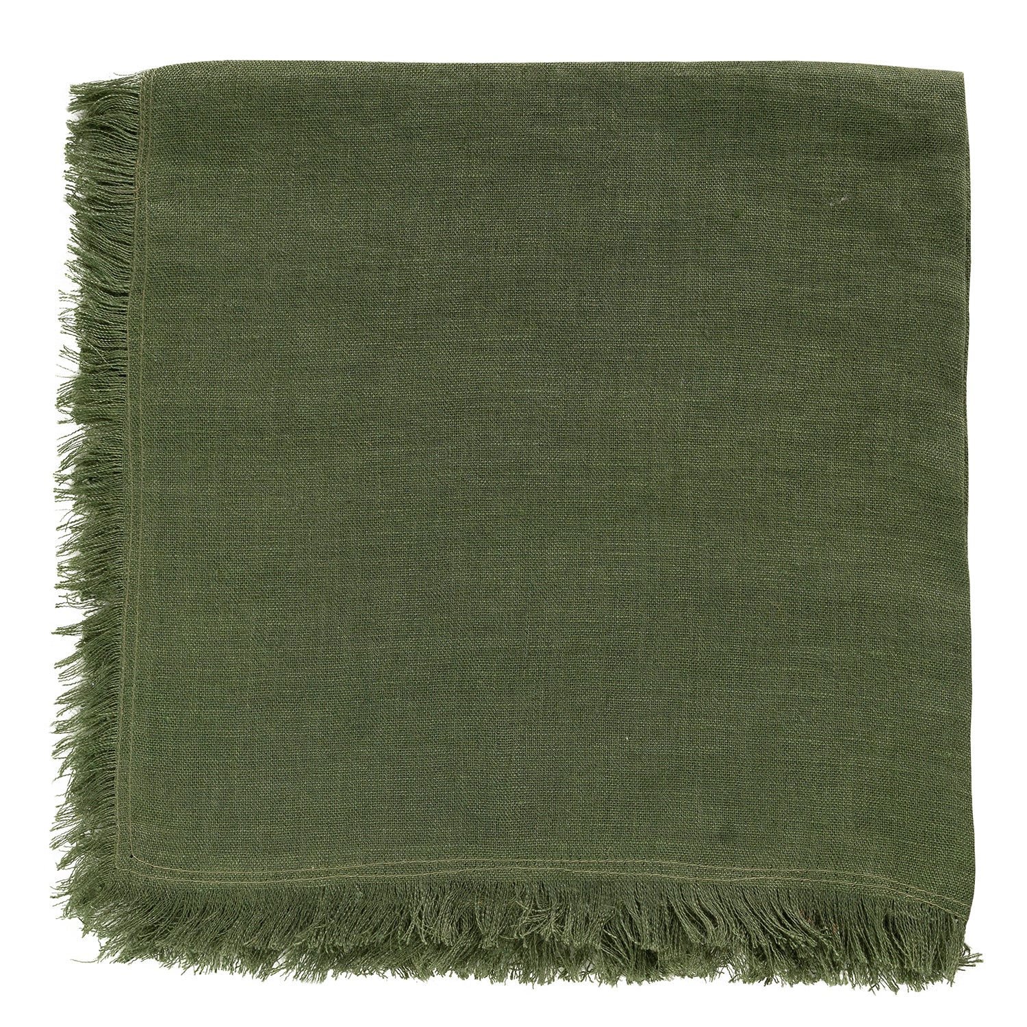 Nyla Fringed Napkin Green S/4
