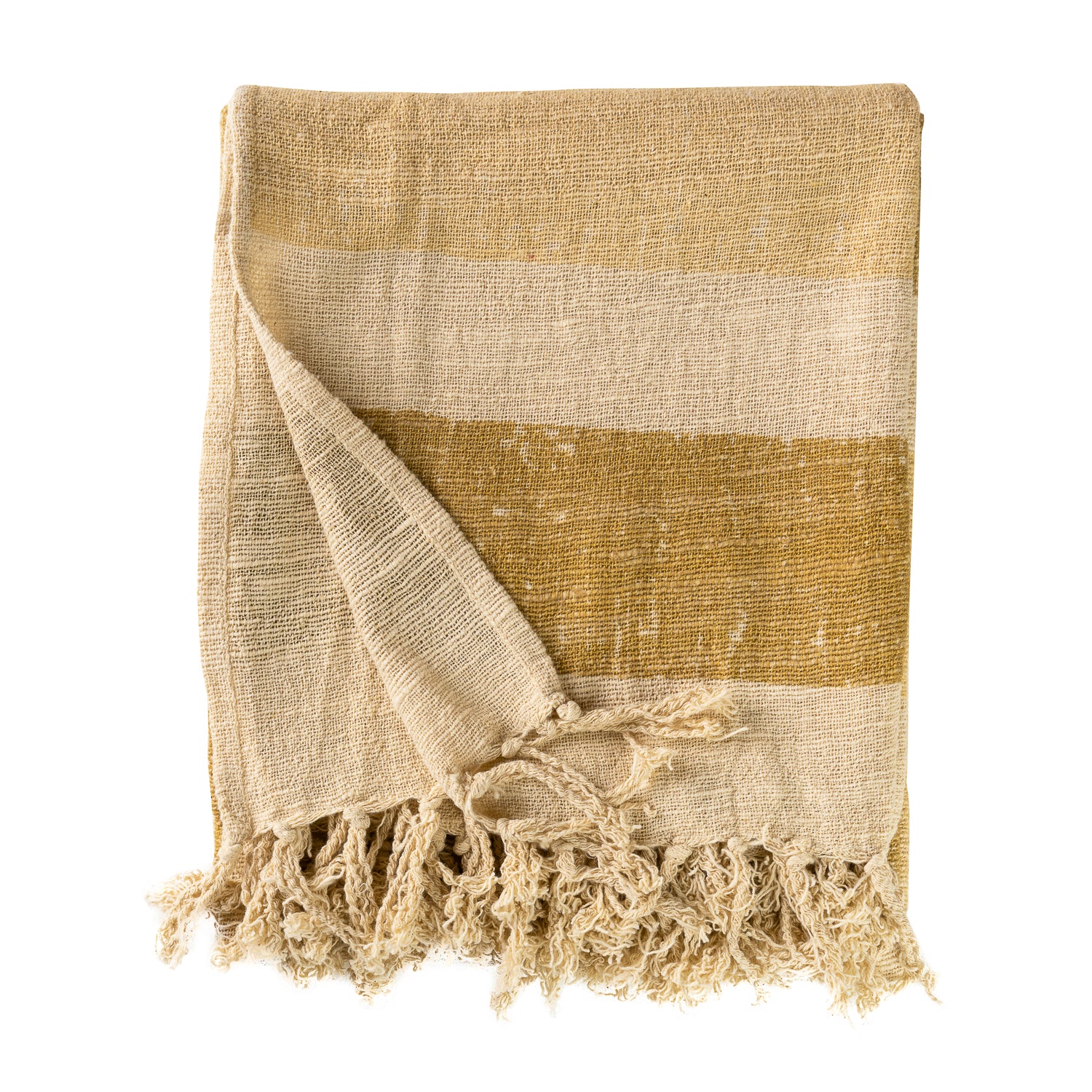 Carina Striped Throw Olive