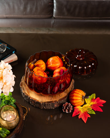 Ara Pumpkin Jar Amber L