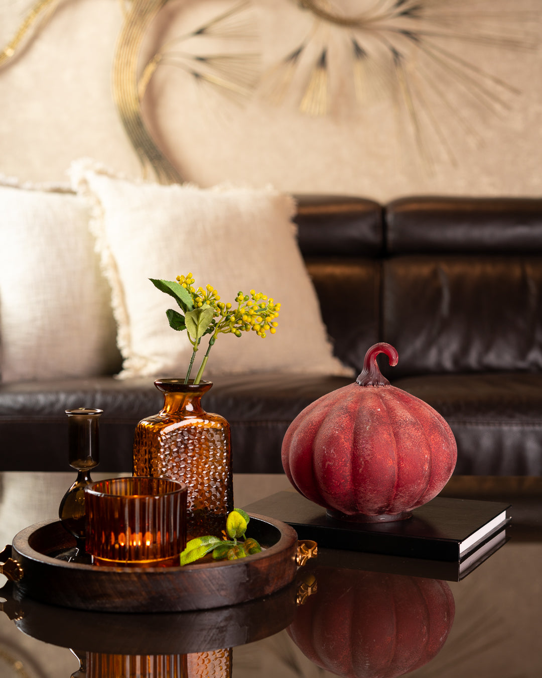 Ara Glass Pumpkin Red