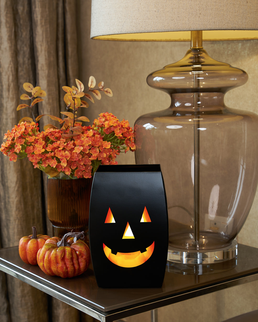Harvest Halloween Lantern Black S
