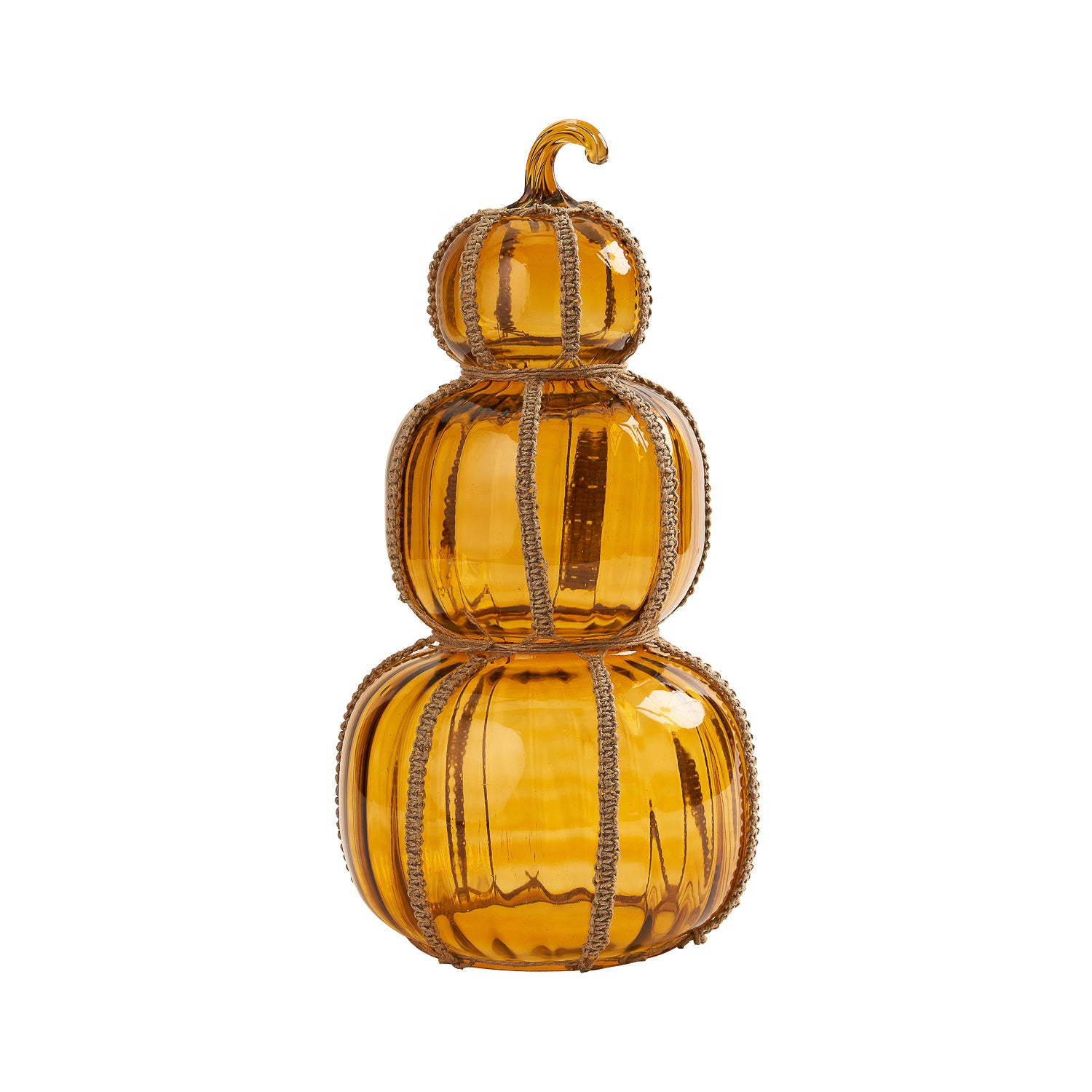 Ara 3 Stacked Glass Pumpkin