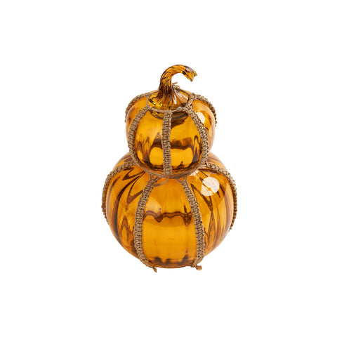Ara 2 Stacked Glass Pumpkin