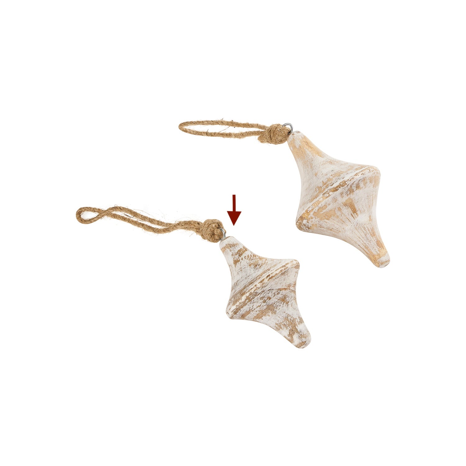 Cedar Kite Ornament White S
