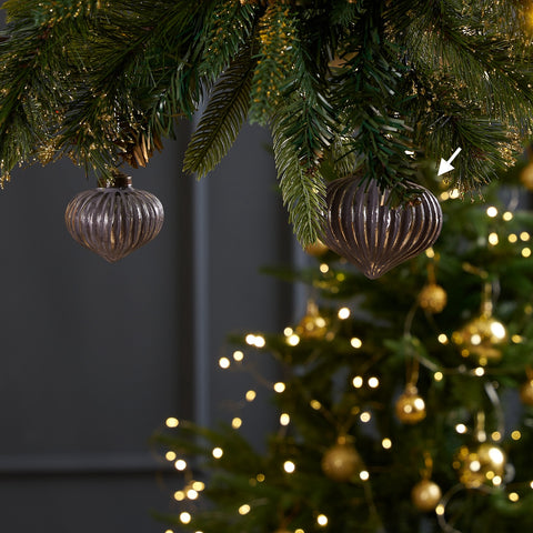 Radiance Fluted Ornament Blue L