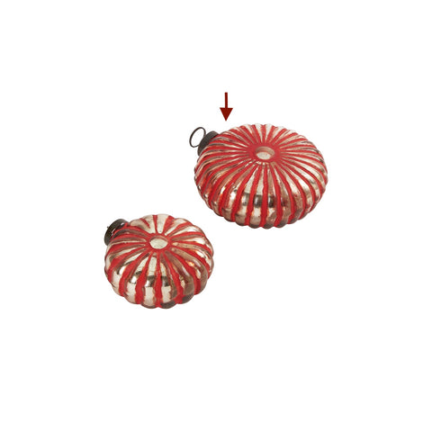 Radiance Fluted Ornament Red L