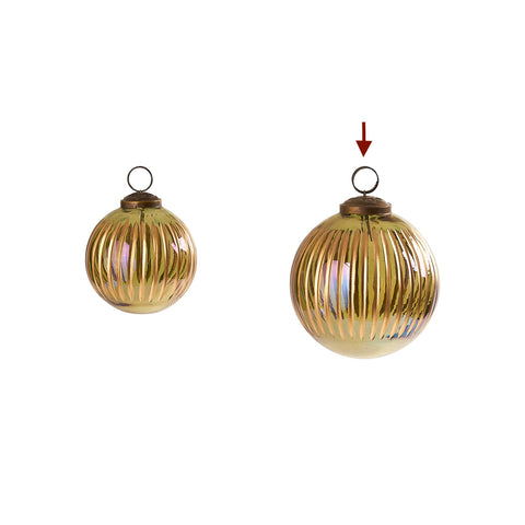 Tinsel Fluted Ornament L