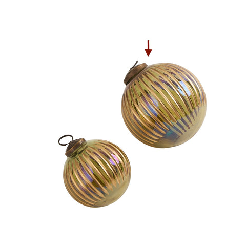 Tinsel Fluted Ornament L