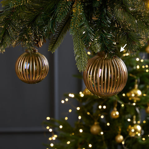 Tinsel Fluted Ornament L