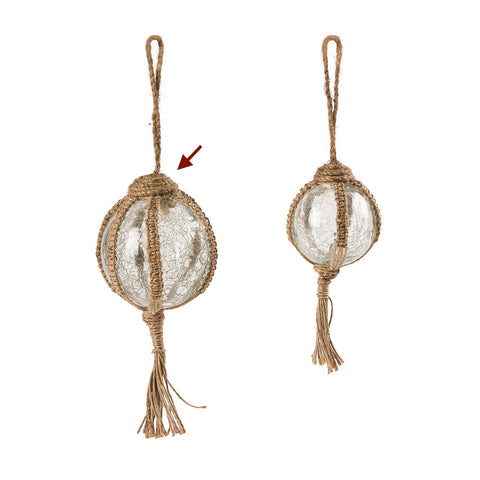 Indus Braided Ornament B Clear L