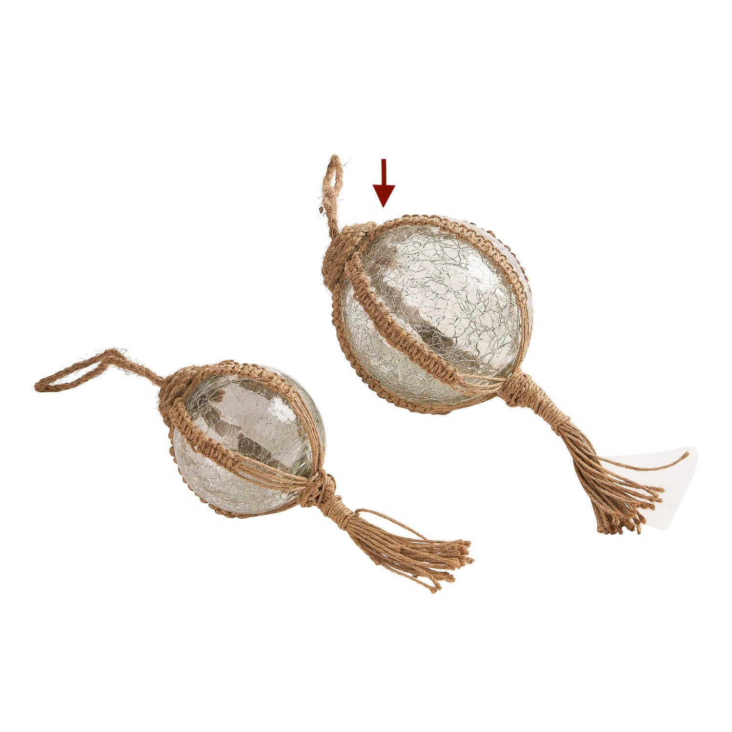 Indus Braided Ornament B Clear L
