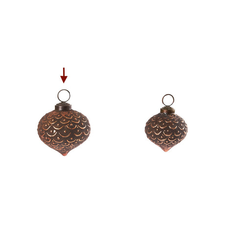 Mist Ribbed Ornament Copper L