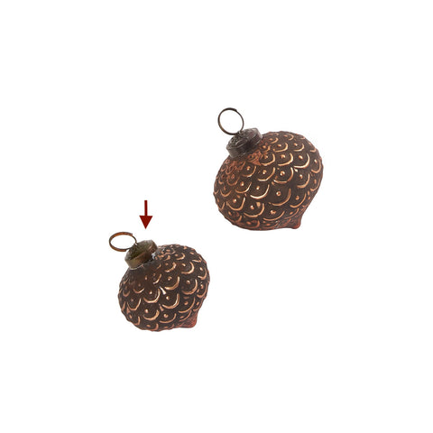 Mist Ribbed Ornament Copper S