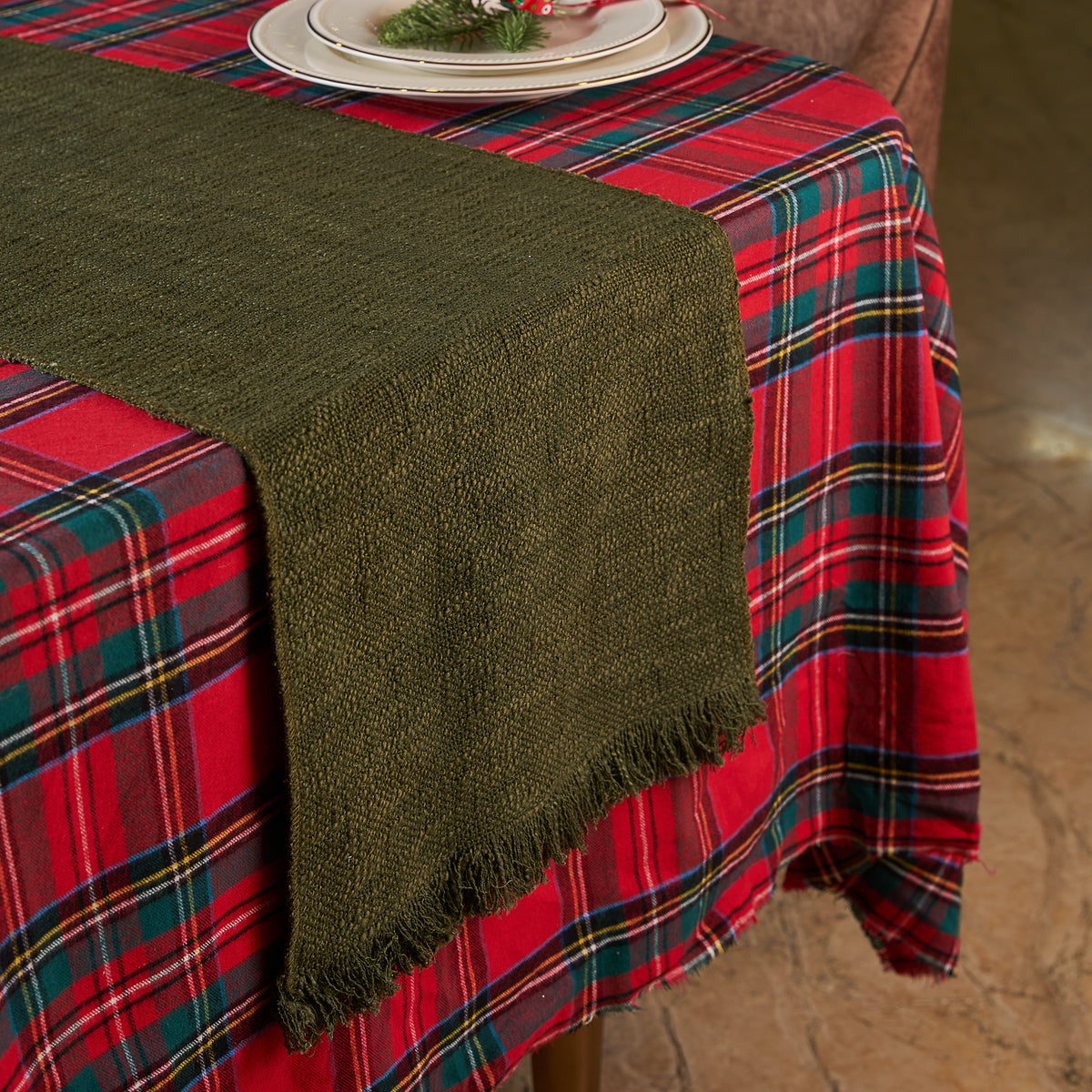 Nyla Fringed Table Runner