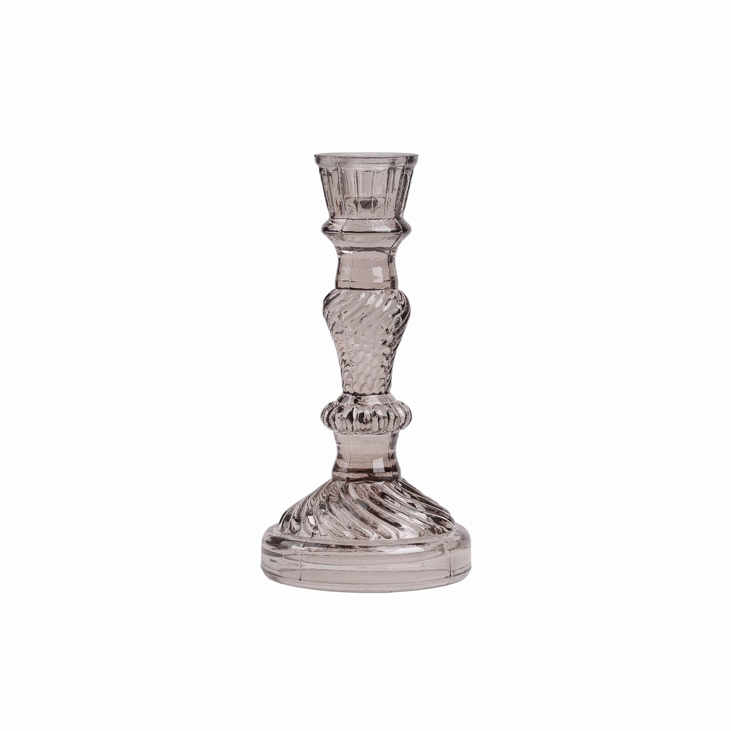 Mira Tall Candleholder Grey