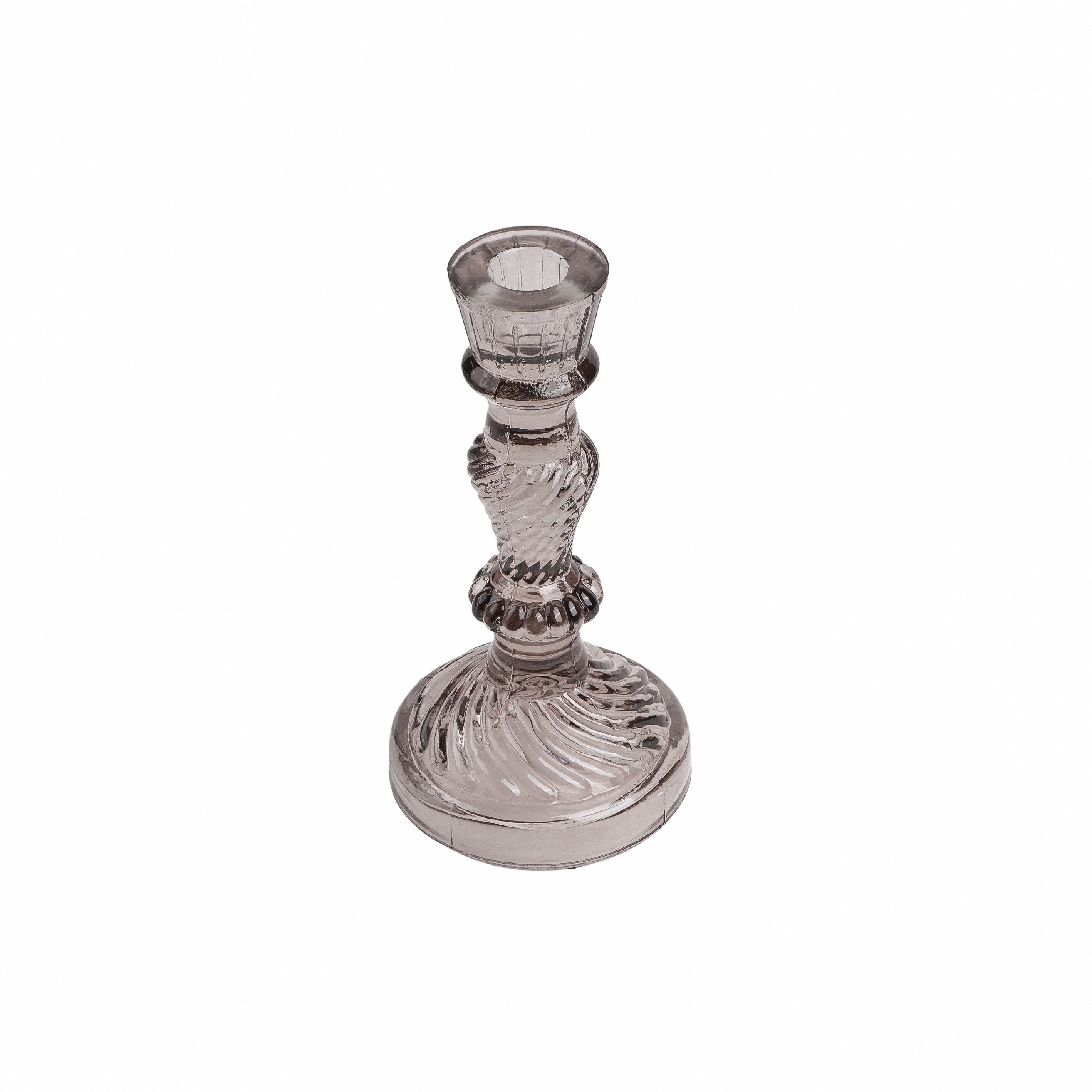 Mira Tall Candleholder Grey
