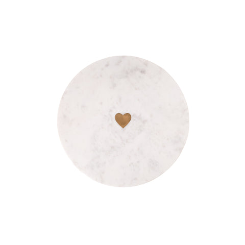Aquila Heart Marble Coasters S/4