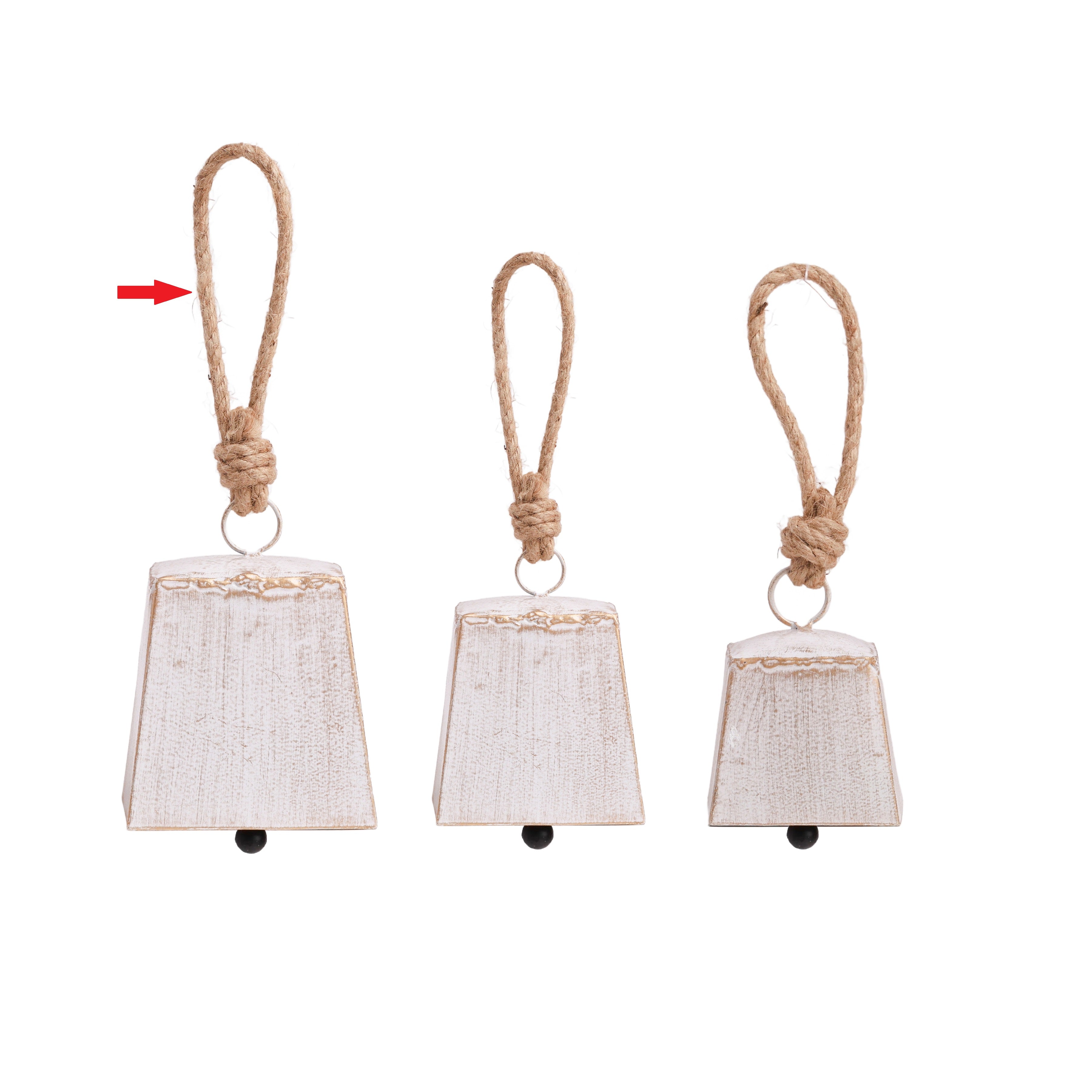 Blitzen Square Bell White L