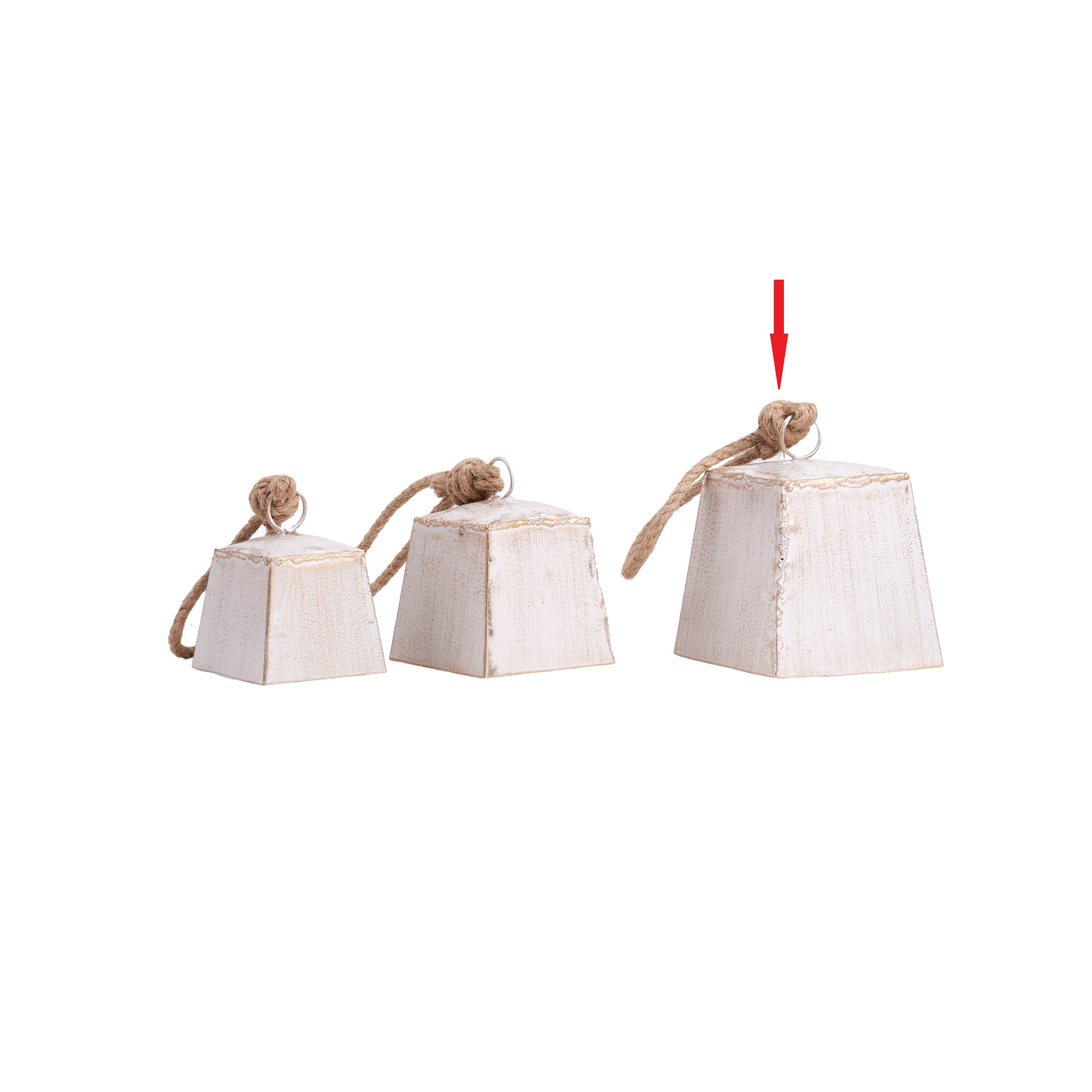 Blitzen Square Bell White L