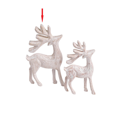 Rudolph Reindeer White L
