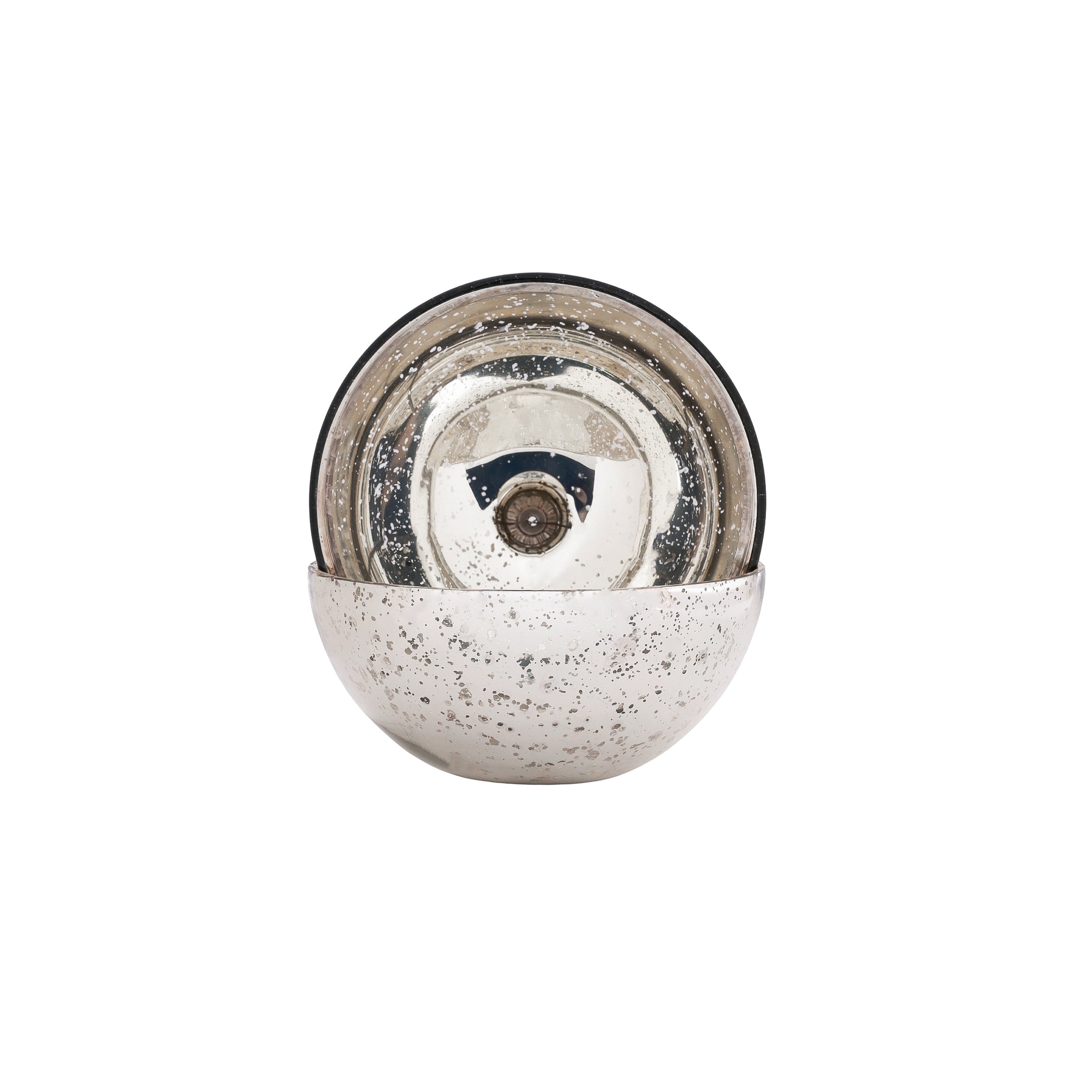 Dazzle Lid Candleholder Silver L