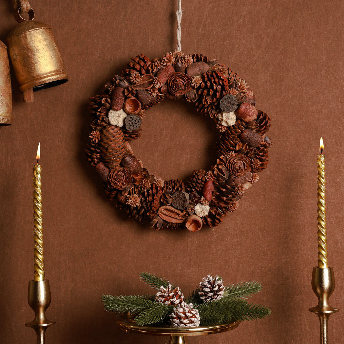 Oak Mix Acorn Wreath