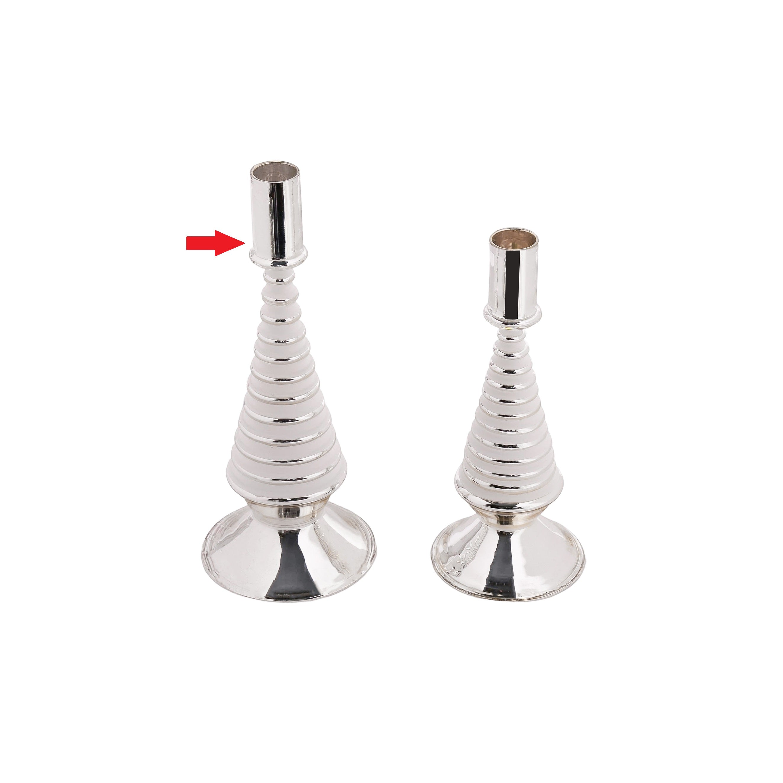 Stella Glass Tree Candleholder White L