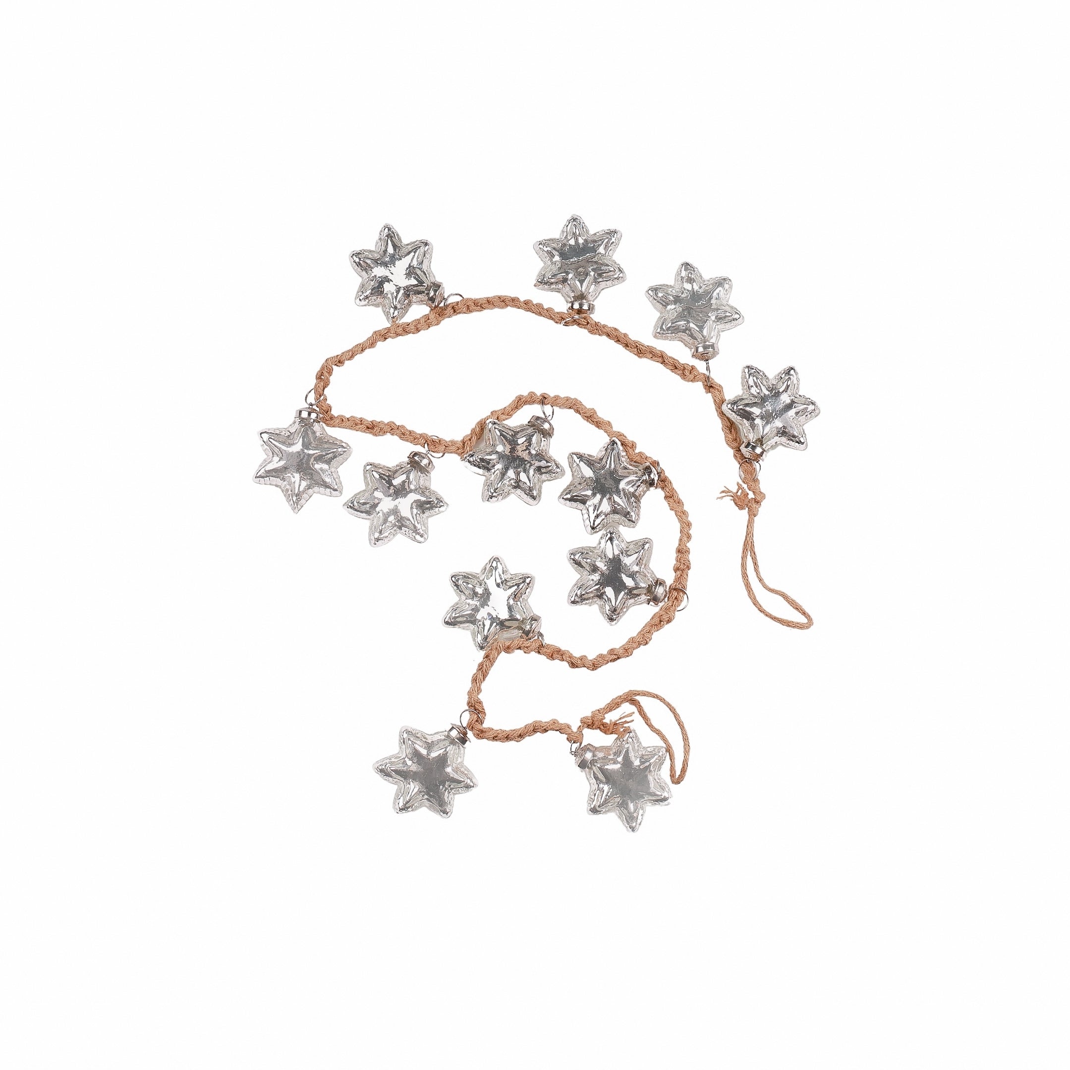 Tinsel Large Star Garland