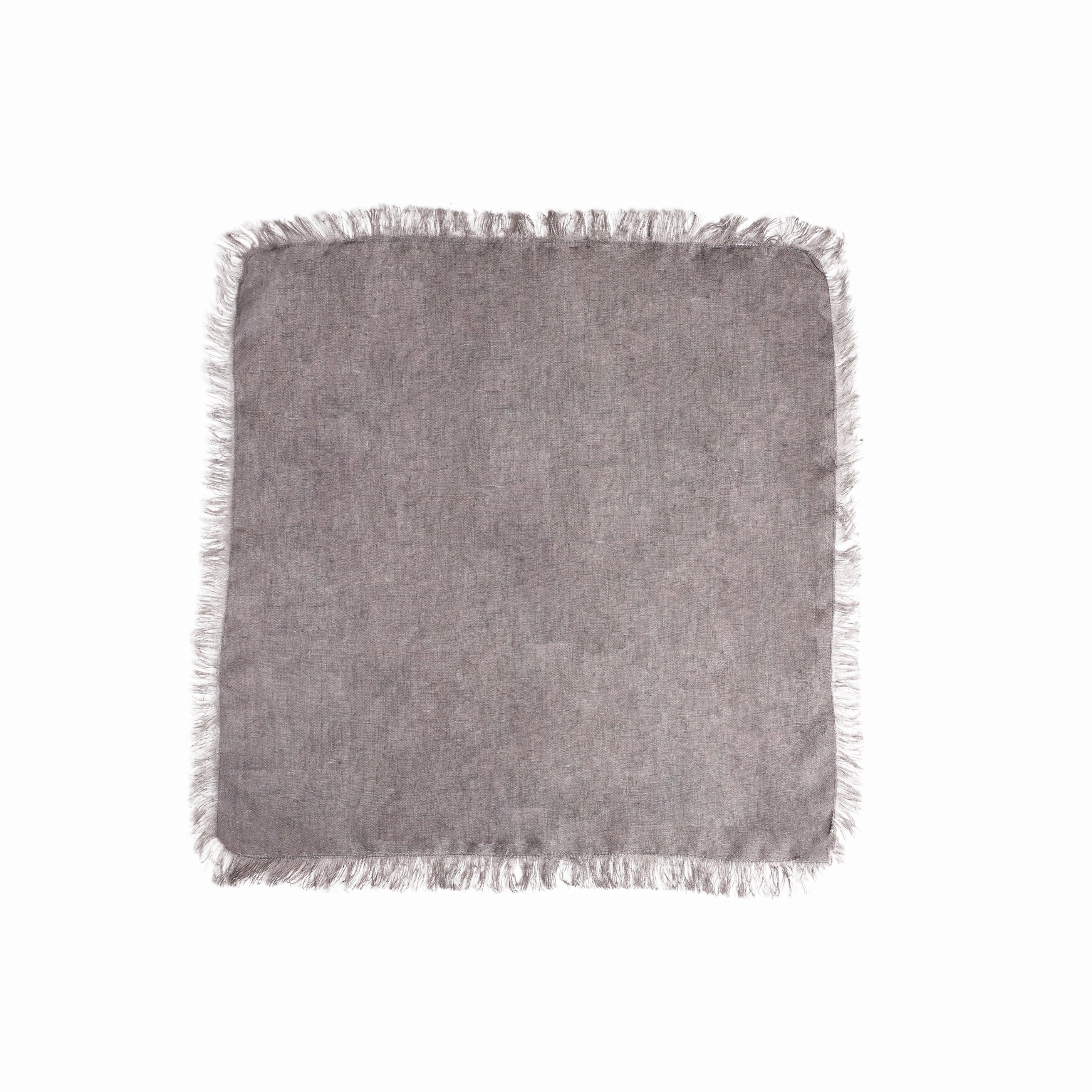 Nyla Fringed Napkin Grey S/4