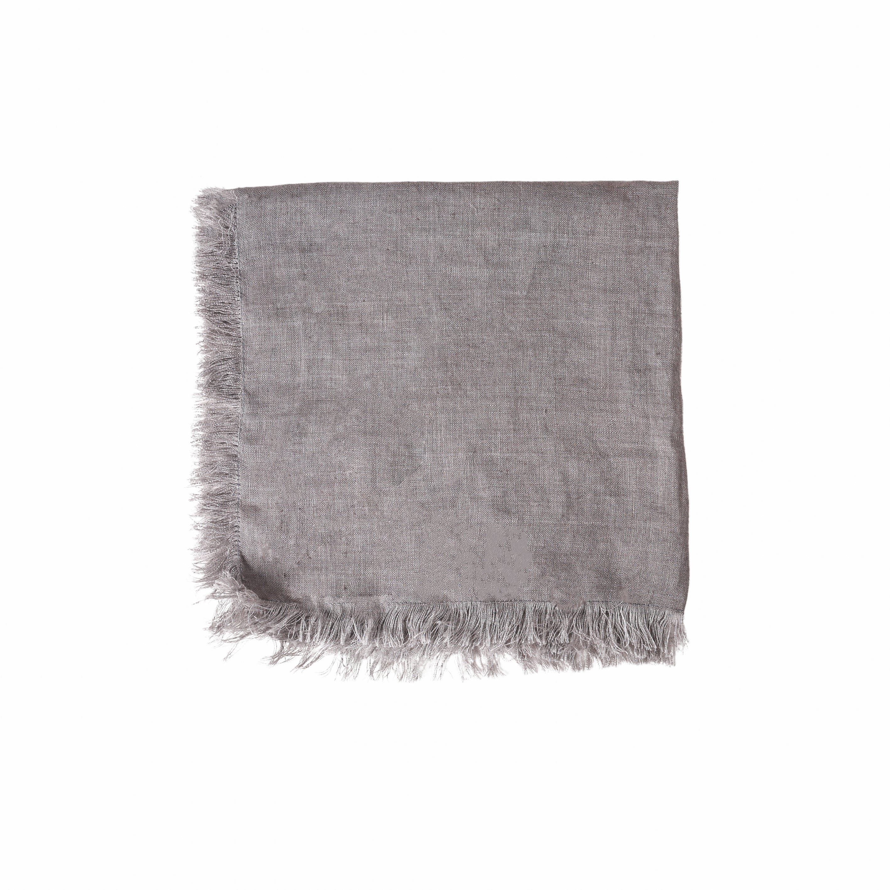 Nyla Fringed Napkin Grey S/4